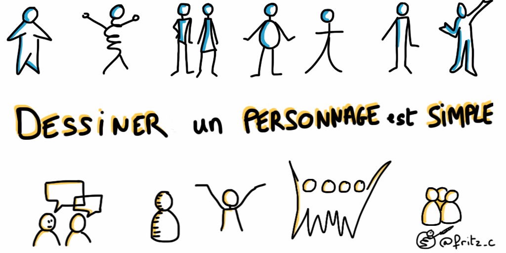 Dessin personnages simples